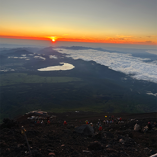 富士山から見る景色の写真